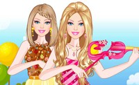 play Barbie Violin Player Dress Up