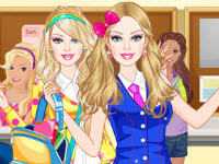 play Barbie School Girl Dressup