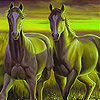 play Green Horses Slide Puzzle