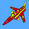 play Fast Military Jet Coloring