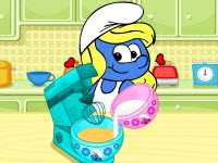 play Smurfette Raspberry Cookie Bars