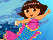 Cute Dora Mermaid Dressup