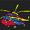 play Colorful Military Helicopter Coloring