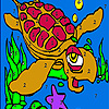 play Tired Water Turtle Coloring