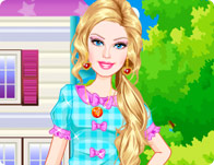 play Barbie Sorority Girl Dress Up