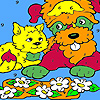 play Puppy And Kitty Coloring