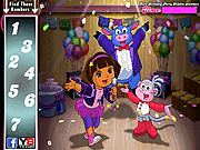 play Dora Birthday Party Hidden Numbers