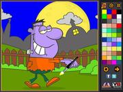play Walking Frankie Coloring Page