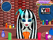 play Monster High Frankie Stein Salon Hairdresser