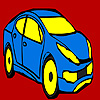 play Blue City Car Coloring