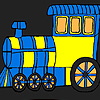 play Fast City Locomotive Coloring