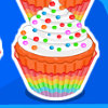 play Rainbow Clown Cake