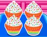 play Rainbow Clown Cakes