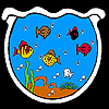 Fishes In The Big Aquarium Coloring