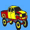 play Jeep Carrying Firewood Coloring