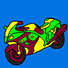 New And Fast Motorbike Coloring