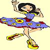 play Modern Flamenco Dancer Girl Coloring