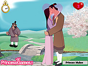 play Princess Mulan Kissing Prince