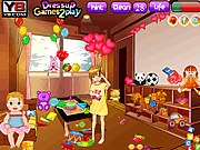 play Naughty Baby Room Cleanup