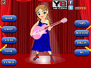 play Cute Guitar Girl Dress Up