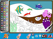 play Undersea Life Online Coloring Page