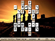 play Enigmatic Statues Mahjong