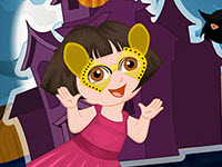 play Dora At Halloween Party