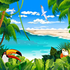 play Tropical Animated Puzzle