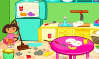 play Dora Room Clean
