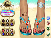 play Hot Beach Sandals