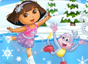 dora ice skating doll