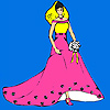 play Pink Angel Bride Coloring