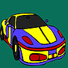 play Modern Red City Car Coloring