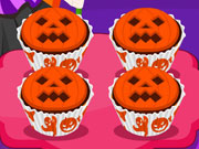 play Jack O' Lantern Halloween Cupcakes
