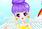 play Rainbow Fairy Dress Up