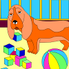 play Kid'S Coloring: The Playful Dog