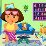 play Dora Messy Room