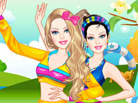 play Barbie Pilates Dress Up