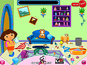 play Dora Messy Room