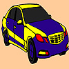 play Blue Fast Car Coloring