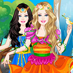 play Barbie Earth Princess Dress Up