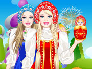 play Barbie Russian Doll