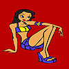 play Amy Awaiting Friend Coloring
