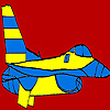 play Great Blue Airplane Coloring