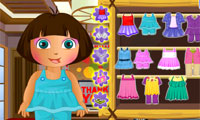 play Dora Thanks Giving Party Dressup