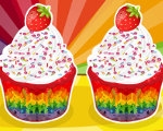 play Yummy Rainbow Cupcakes