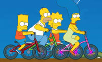 play Simpsons Bike Race