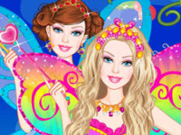 play Barbie A Fairy Secret Dress Up