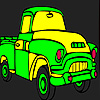 play Fast Yellow Truck Coloring