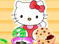 play Hello Kittys Choc Chip Jelly Muffins